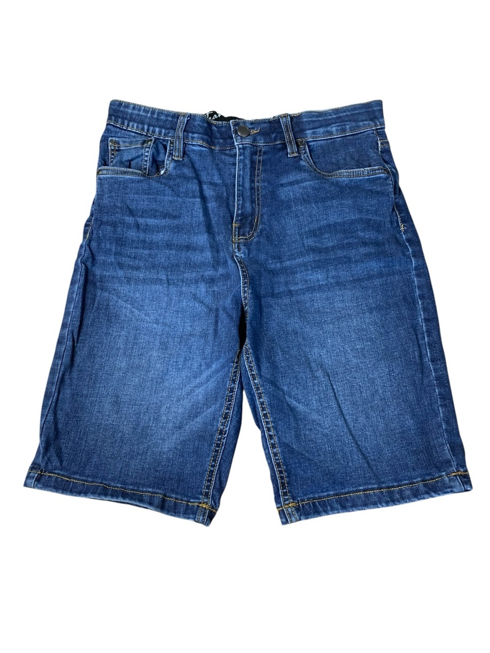Suko Jeans Stretch Denim Pull On Long Jean Shorts Size 8